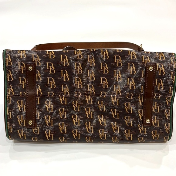 Dooney & Bourke 1975 Anniversary Monogram Coated Canvas and Leather Tote - Picture 4 of 15